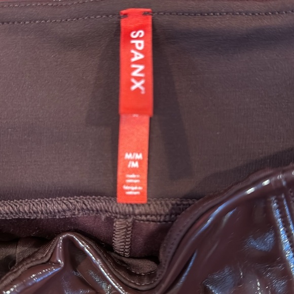 NEW Spanx Ruby Faux Leather Leggings medium - Picture 5 of 7